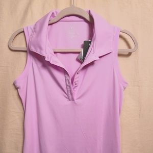 Womens golf tennis sleeveless polo shirt